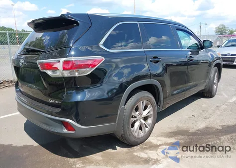 2015 Toyota Highlander Xle V6 z USA, uszkodzony, nr VIN 5TDJKRFH3FS144471